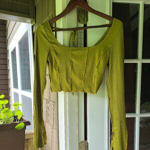 Lettuce trim fairy crop top